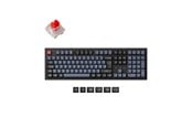 Tastatur - Keychron K10 Pro QMK/VIA Wireless RGB Hot Swap K Pro Red - Gaming Tastatur - Nordisk - Sort - K10P-H1P-BO