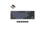 Tastatur - Keychron K1 Pro QMK/VIA Wireless RGB Hot Swap Low Profile Brown - Gaming Tastatur - Uden Numpad - Nordisk - Sort - K1P-H3P-BO