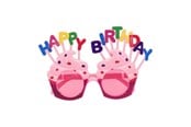 Kostumer - Boland - Party glasses Happy Birthday - 02612