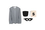 Kostumer - Boland - Set Burglar 4pcs. - 01415