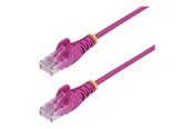 Netværkskabel - StarTech.com patch cable - pink - Pink - 0.25m - N6PAT25CMPKS