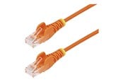 Netværkskabel - StarTech.com patch cable - orange - Orange - 0.25m - N6PAT25CMORS