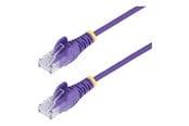 Netværkskabel - StarTech.com patch cable - purple - Lilla - 0.25m - N6PAT25CMPLS