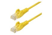 Netværkskabel - StarTech.com patch cable - yellow - Gul - 0.25m - N6PAT25CMYLS