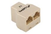 Netværkskabel - Lanberg network splitter - brown - Brun - AD-RJ45-2RJ45-OU