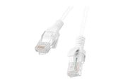 Netværkskabel - Lanberg patch cable - 3 m - white RAL 9010 - Hvid - 3m - PCU5-10CC-0300-W