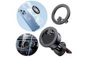 Mobil - Andet Tilbehør - Joyroom kit multifunctional magnetic car holder ring phone support black (JR-ZS294) - JR-ZS294 vent
