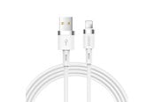 USB kabel - Joyroom Liquid Silicone Data Cable N2 USB-A / Lightning 2.4A 1.2m - White - S-1224N2 Lightning White