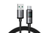 USB kabel - Joyroom S-A16 Pro Prism Series 66W USB-A - USB-C Cable with Display 1.2m - Black - S-A16 PRO_AC