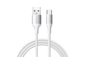 USB kabel - Joyroom S-A28 Flash Series 3A USB-A - USB-C Cable 1m - White - S-A28_ACW1