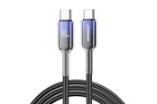 USB kabel - Joyroom S-A42 Crystal-Clear Series 60W USB-C - USB-C cable 1.2m - black - S-A42_CC_B