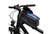 Cykeltilbehør - Wozinsky Bike Frame Bag with Phone Case 1.7L Black (WBB28BK) - 5907769301438
