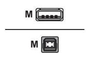 USB kabel - EFB NORDIC EFB-Elektronik Premium - USB cable - USB to USB Type B - 5 m - K5256SW.5
