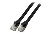 Netværkskabel - EFB NORDIC EFB-Elektronik patch cable - 1.5 m - black - Sort - 1m - K5545SW.1,5