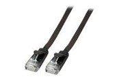 Netværkskabel - EFB NORDIC EFB-Elektronik patch cable - 5 m - black - Sort - 5m - K8107SW.5