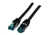 Netværkskabel - EFB NORDIC EFB-Elektronik patch cable - 25 cm - black - Sort - 0.25m - MK6001.0,25B