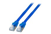 Netværkskabel - EFB NORDIC EFB-Elektronik patch cable - 15 cm - blue - Blå - 0.1m - K5545BL.0,15