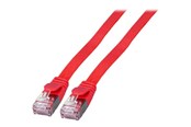 Netværkskabel - EFB NORDIC EFB-Elektronik patch cable - 15 cm - red - Rød - 0.1m - K5545RT.0,15