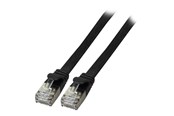 Netværkskabel - EFB NORDIC EFB-Elektronik patch cable - 15 cm - black - Sort - 0.1m - K5545SW.0,15