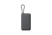 Powerbank - Xiaomi Power Bank 20000 (Integrated Cable) - Dark Grey Powerbank - Grå - 20000 mAh - BHR9740GL