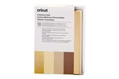 Labelprinter - Cricut Neutrals Sampler - cutaway card set - grey khaki white cream holographic gold - 2009485