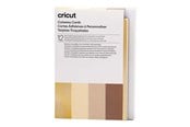 Labelprinter - Cricut Neutrals Sampler - cutaway card set - grey white khaki cream holographic gold - 2009486