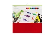 Labelprinter - Cricut - craft material - 305 x 305 mm - 10 sheets - red pink yellow green blue turquoise orange black white - felt - 2003830