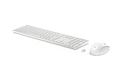Tastatur - HP 650 - Tastatur & Mus sæt - Engelsk - Hvid - 4R016AA#ABB