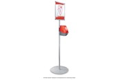 Papir, Fotopapir og Etiketter - METO Turn-O-Matic standfod m/gulvpl. teleskoprør,klapramme - 39588502