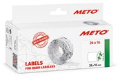 Papir, Fotopapir og Etiketter - METO Prisetiketter, aftag. 26x16mm, hvid, 6rl/1000 - 9506166