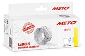 Papir, Fotopapir og Etiketter - METO Køle-/fryseetiketter, 22x12mm, hvid, 6rl/1000 - 9517182