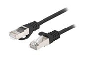 Netværkskabel - Lanberg patch cable - 3 m - black RAL 9004 - Sort - 3m - PCF6-20CC-0300-BK