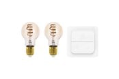 Smart Home - EGLO CONNECT.Z SÆT AFBRYDER + 2 E27 A60 spiral amber SMART pærer M/TUNABLE WHITE - 110315