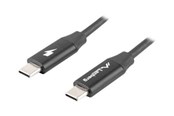 USB kabel - Lanberg - USB-C cable - USB-C to USB-C - 1 m - CA-CMCM-40CU-0010-BK