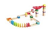 Konstruktionslegetøj - Hape Wooden Marble Track Set Domino - 50pcs. - E1102