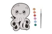 Kreativt Legetøj - Wins Holland Canvas Painting - Octopus - incl. Brush and 6 colors of paint - PB530C
