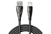USB kabel - Joyroom Pioneer Series SA31-AL3 USB-A / Lightning 3A 1.2m  Cable - Black - 6956116759520
