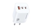 Mobil - Adaptere & Opladere - Wozinsky GaN Charger  CGWCW 65W USB-A / 2 x USB-C - White - 5907769308543