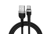 USB kabel - Wozinsky WNBAC2 USB-A / USB-C 2.4A 2m Cable - Black - 5907769308727