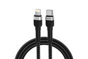 USB kabel - Wozinsky WNBCL2 Lightning / USB-C PD 30W 2 m Cable - Black - 5907769308765