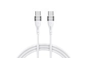 USB kabel - Wozinsky WSTCC1 USB-C / USB-C PD 65W 1 m Cable - White - 5907769308796