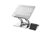 Tablet - Andet Tilbehør - Wozinsky WRS-CPY84SS 360 Aluminum Laptop and Tablet Stand + Smartphone Stand - Silver - 5907769364617