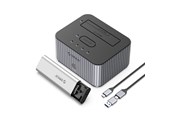 Harddisk - tilbehør - ORICO IT28E-C 2-Disk Docking Station with M.2 NVME - IT28E-C-EU-GY-BP-HU