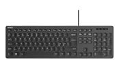 Tastatur - Deltaco Wired membrane keyboard with volume media keys - Fullsize - Nordic Layout - Tastatur - Nordisk - Sort - TB-626-1S