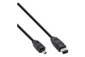 FireWire / ThunderBolt kabel - InLine - IEEE 1394 cable - 6 PIN FireWire to 4 PIN FireWire - 1.8 m - 34642
