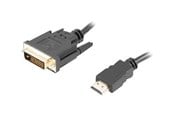 Skærmkabel - Lanberg adapter cable - HDMI / DVI - 1.8 m - CA-HDDV-20CU-0018-BK