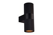 Lamper - Nordlux Kyklop Ripple væglampe, sort - 2318051003