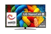 Fladskærms TV - LG 75" Fladskærms TV LED 4K 75NANO81A3A Nano81 Series - 75" LED-backlit LCD TV - 4K - 75NANO81A3A