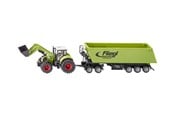 Legetøjsbil - SIKU 1949 Tractor with Front Loader Dolly and Dump Truck 1:50 - S-1949