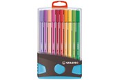 Skrive- og Tegneværktøjer - STABILO Pen 68 - Felt-tip pen - ColorParade - Set of 20 - Anthracite/Light blue - 6820-031-04